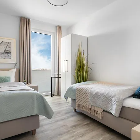 Apartament Beachviewthree- 3 Og, Barrierearm, Meerblick, Balkon, Kamin, Sauna